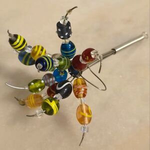 Custom Glass Beaded Piece of Art Kitchen whisk Decor